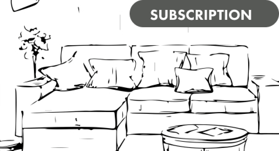 イラスト：椅子や棚